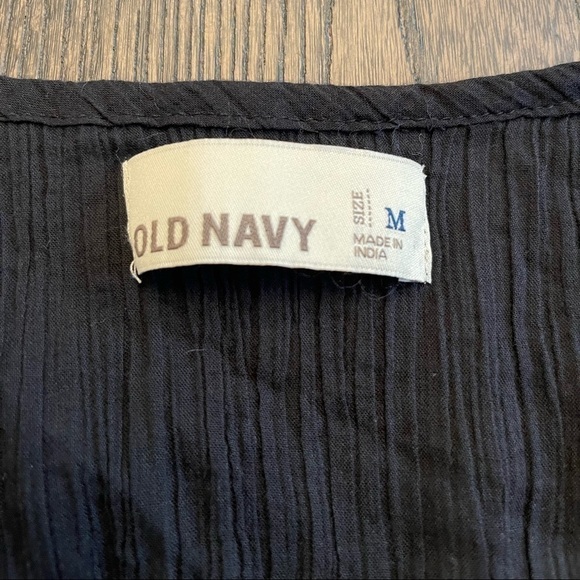 Old Navy Black and Silver Coverup Size Medium - Picture 2 of 4